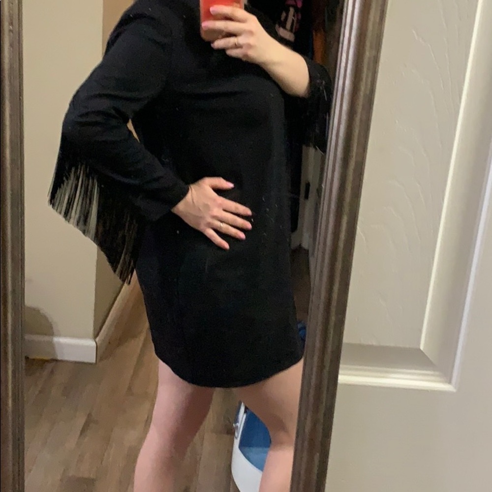 New with tag Zara fringed mini dress / L - Picture 10 of 15